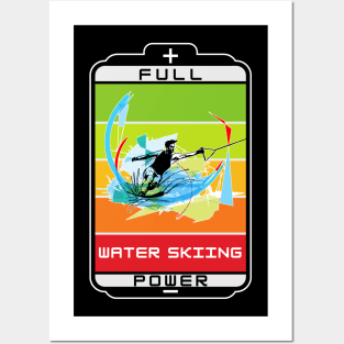 Sport water skiing full power Posters and Art